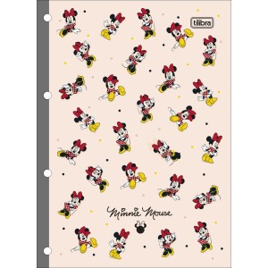 Bloco de Fichário / Refil Caderno Argolado Universitário 80 Folhas Minnie Mouse - Tilibra