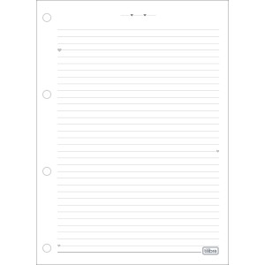 Bloco de Fichário / Refil Caderno Argolado Universitário 80 Folhas West Village - Tilibra