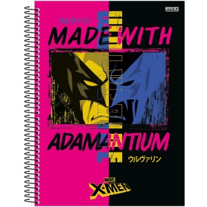 Caderno 1 Matéria Universitário Espiral X-Men - São Domingos