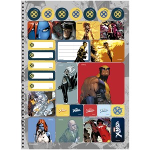 Caderno 1 Matéria Universitário Espiral X-Men - São Domingos