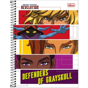 Caderno 10 Matérias Universitário Espiral He Man - Tilibra