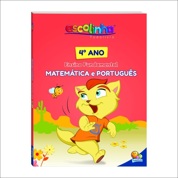 Livro Matemática e Português - 4º ano Ensino Fundamental - Escolinha Todolivro
