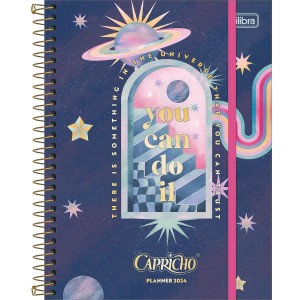Agenda Planner Espiral 17,7 x 24 cm Capricho 2024 - Tilibra