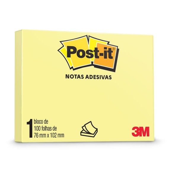 Bloco de Notas Adesivas Post-it - 3M