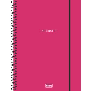 Caderno 1 Matéria Universitário Capa Plástica Espiral Neon Pink - Tilibra