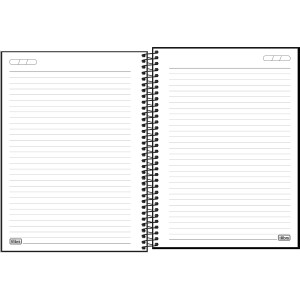 Caderno 1 Matéria Universitário Capa Plástica Espiral Neon Roxo - Tilibra