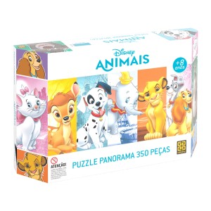 Quebra-cabeça Puzzle 350 peças Panorama Disney Animais - Grow