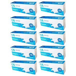 Grampos 26/6 Galvanizados 5000 unidades - Kit com 10 caixas - Cis Office