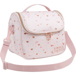 Lancheira Tiracolo Académie Coração Metalizado - Tilibra